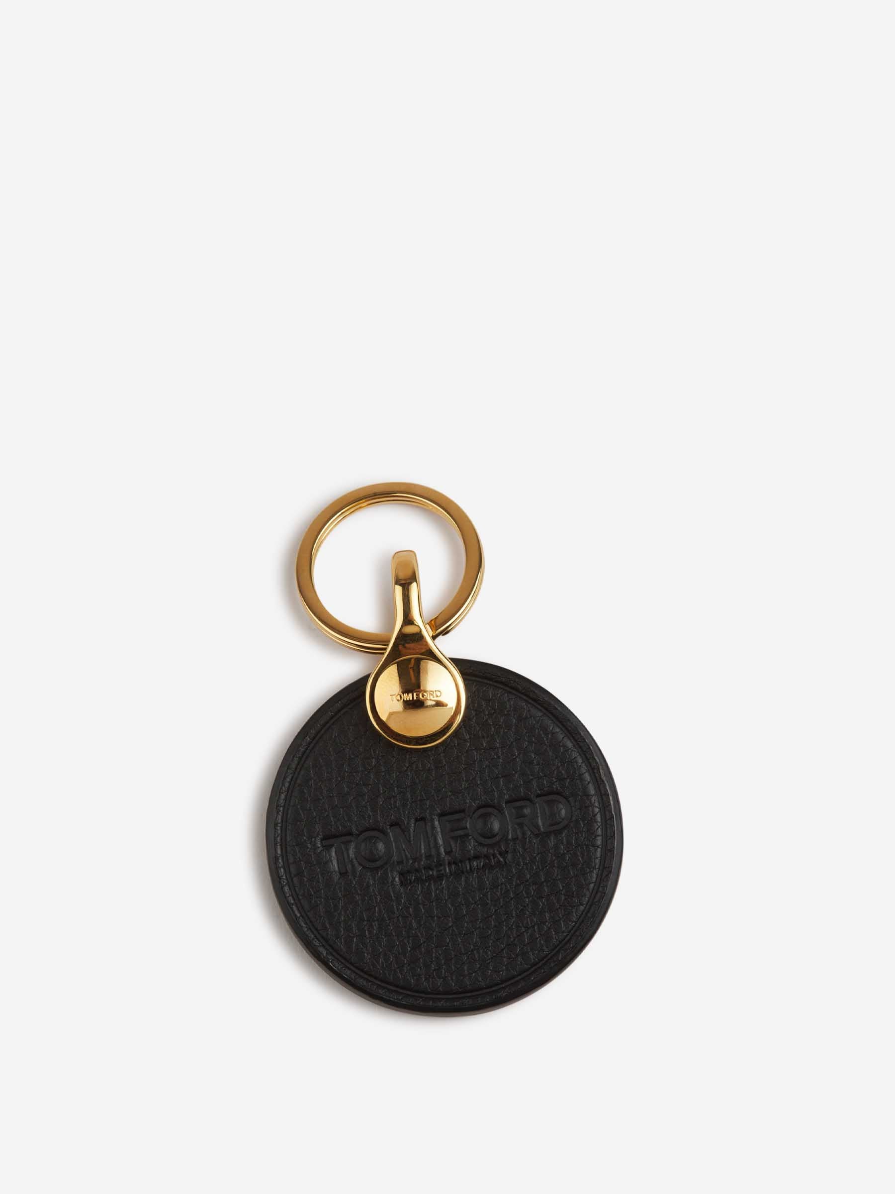 Tom Ford Hombre Barcelona Llavero Botón Cuero color Negro sku 681-000054 01 - Foto 2