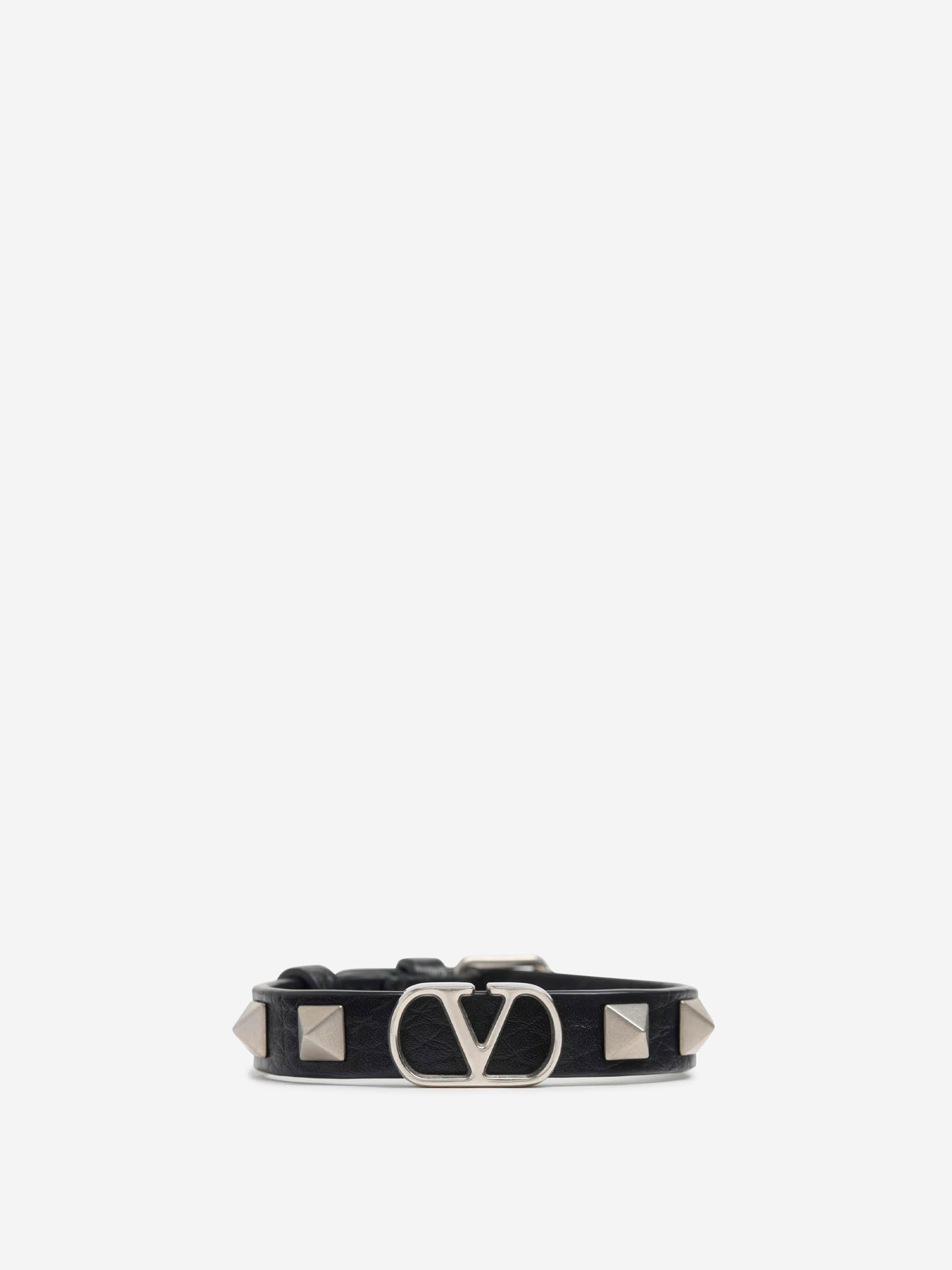 Valentino Garavani Hombre Barcelona Brazalete VLogo Cuero color Negro sku 682-000866 01 - Foto 1