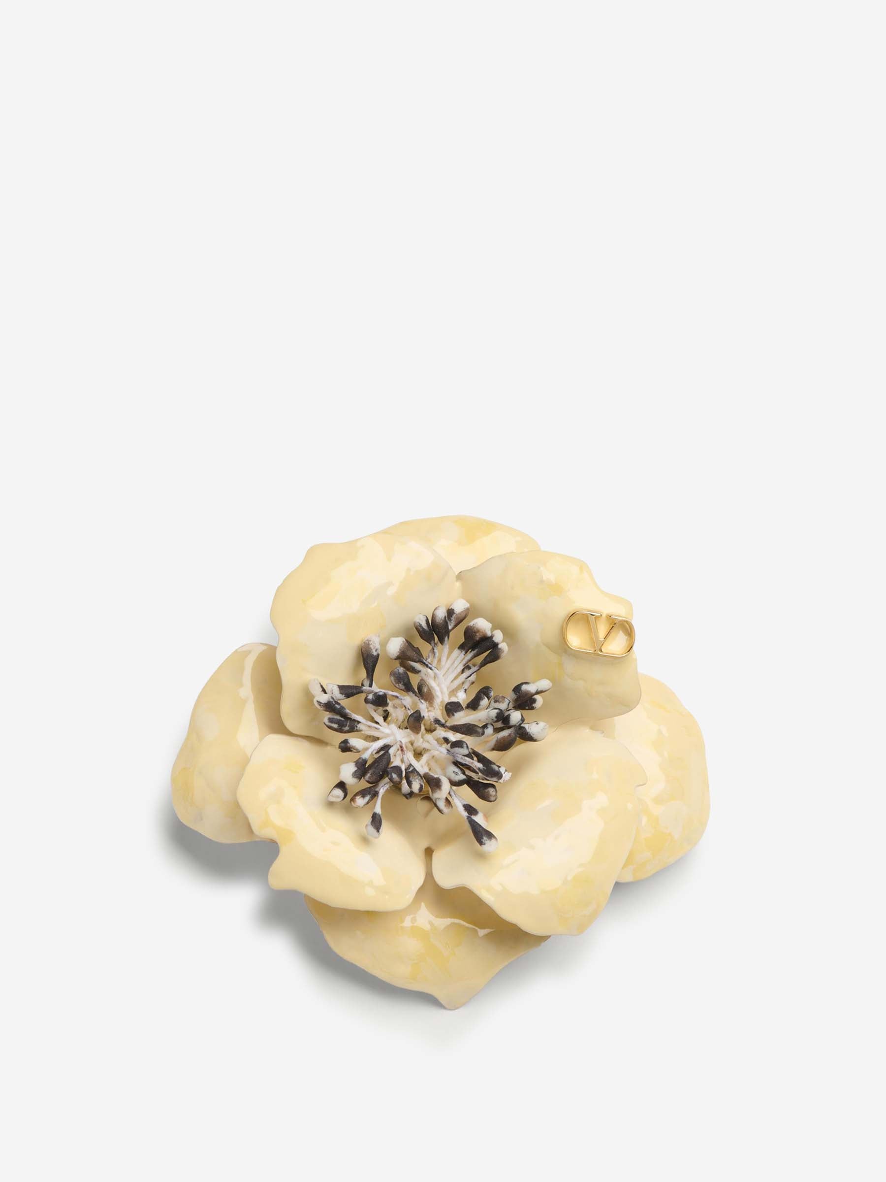 Valentino Garavani Hombre Barcelona Pasador Corbata Fleur Lumineuse color Amarillo Claro sku 682-000870 01 - Foto 1