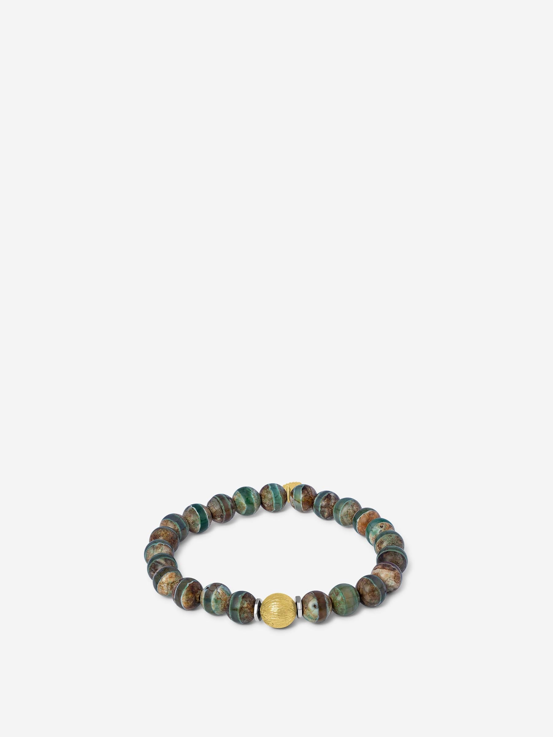 Tateossian Hombre Barcelona Pulsera Lhasa Graffiato color Verde sku 682-000922 01 - Foto 1