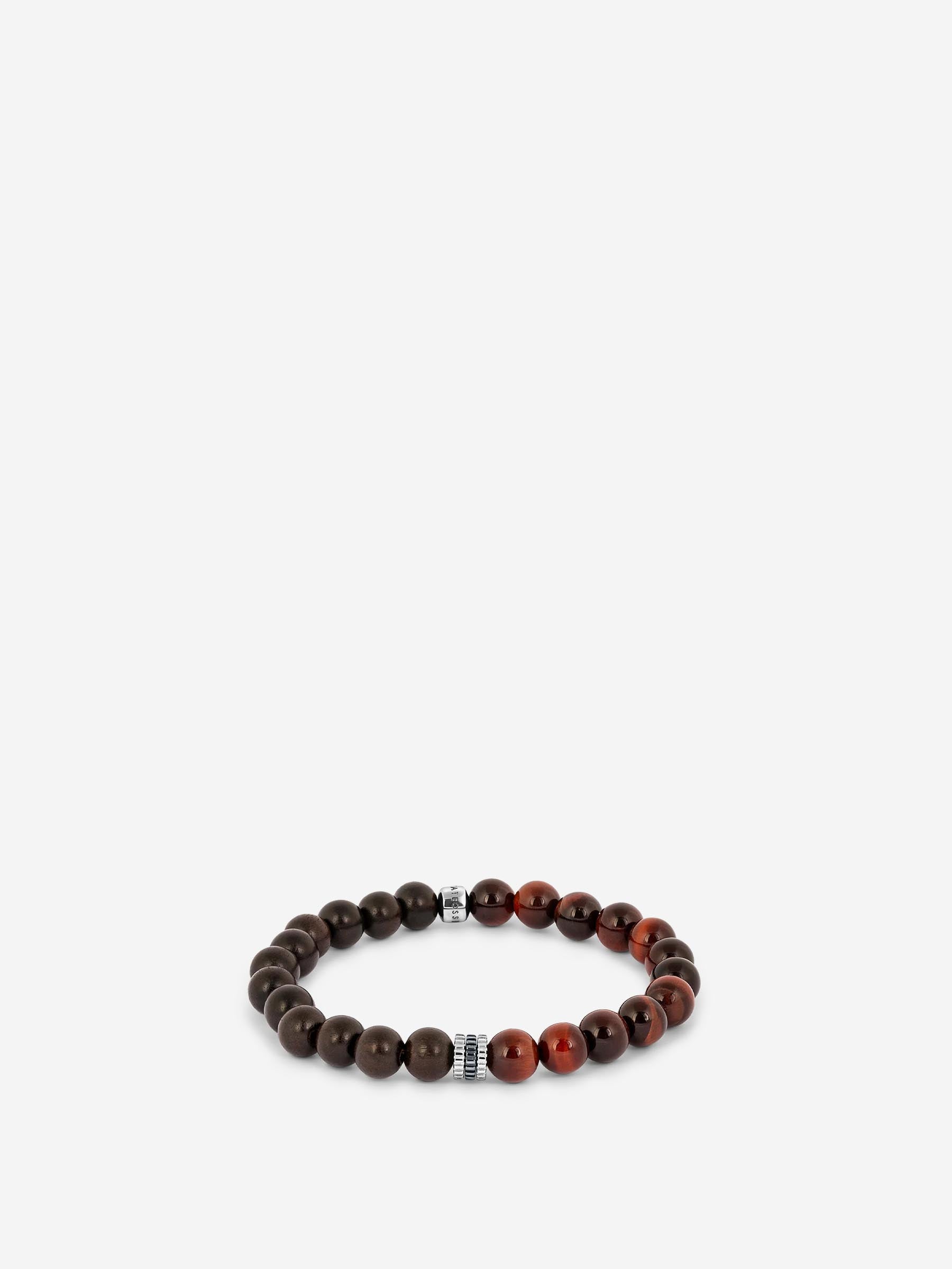 Tateossian Hombre Barcelona Pulsera de cuentas Gear Trio color Marrón sku 682-000928 01 - Foto 1