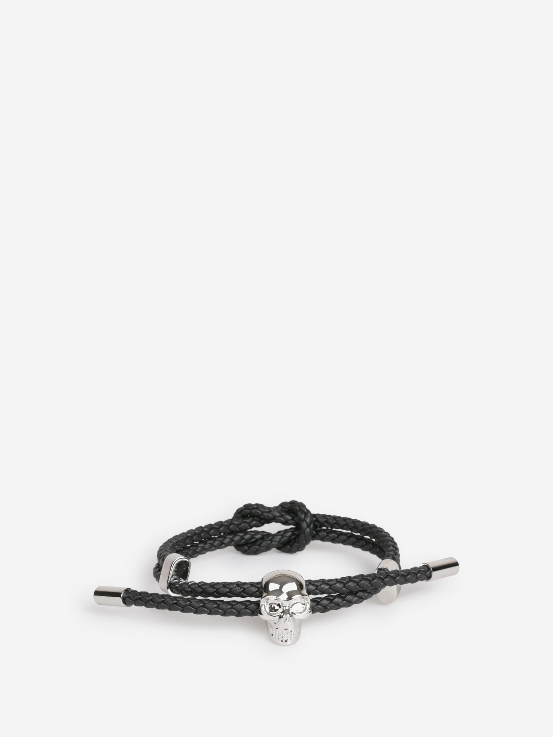 McQueen Hombre Barcelona Pulsera Trenzada Skull color Negro sku 682-000969 01 - Foto 1