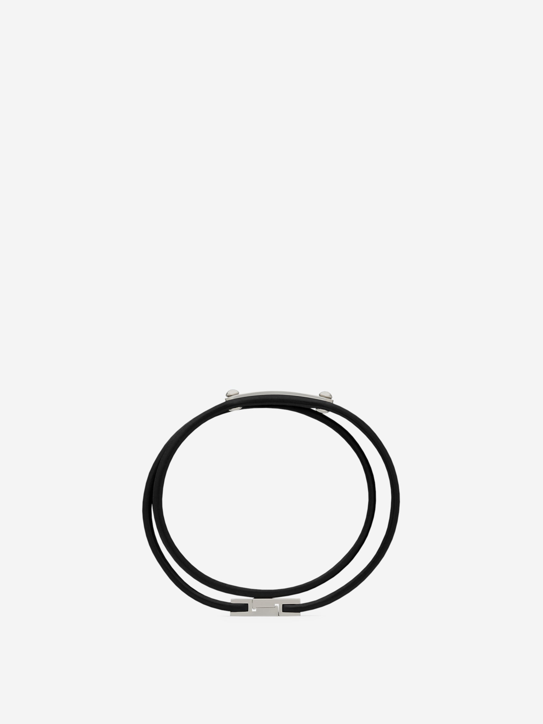 Saint Laurent Hombre Barcelona Pulsera Doble Vuelta color Negro sku 682-000975 01 - Foto 2