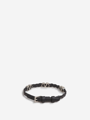Valentino Garavani Hombre Barcelona Pulsera Trenzada Piel color Negro sku 682-000993 01 - Foto 2