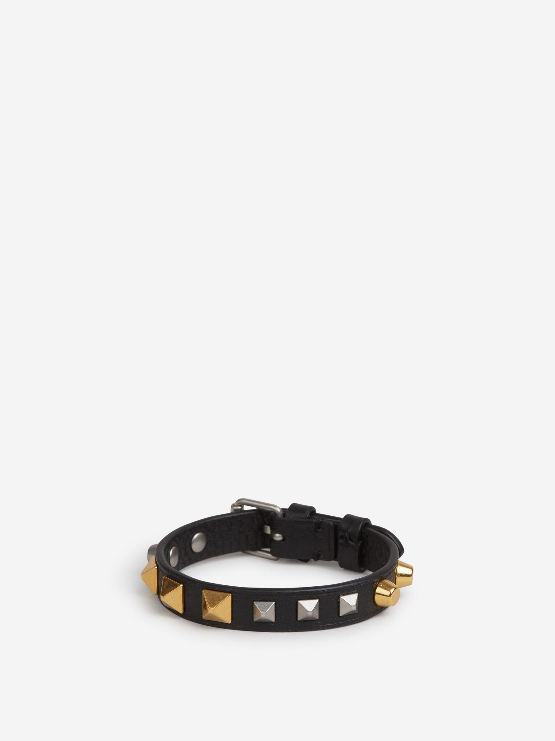 Valentino Garavani Hombre Barcelona Pulsera Piel Tachuelas color Negro sku 682-000994 01 - Foto 1