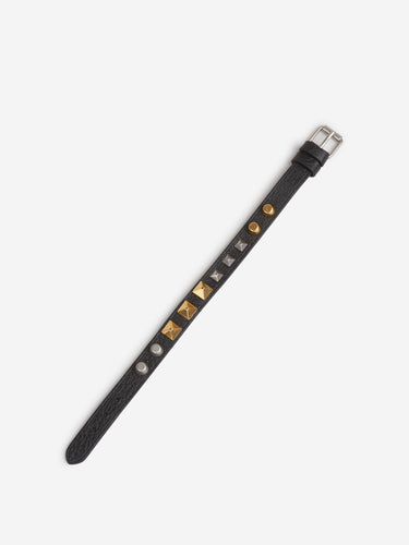 Valentino Garavani Hombre Barcelona Pulsera Piel Tachuelas color Negro sku 682-000994 01 - Foto 3