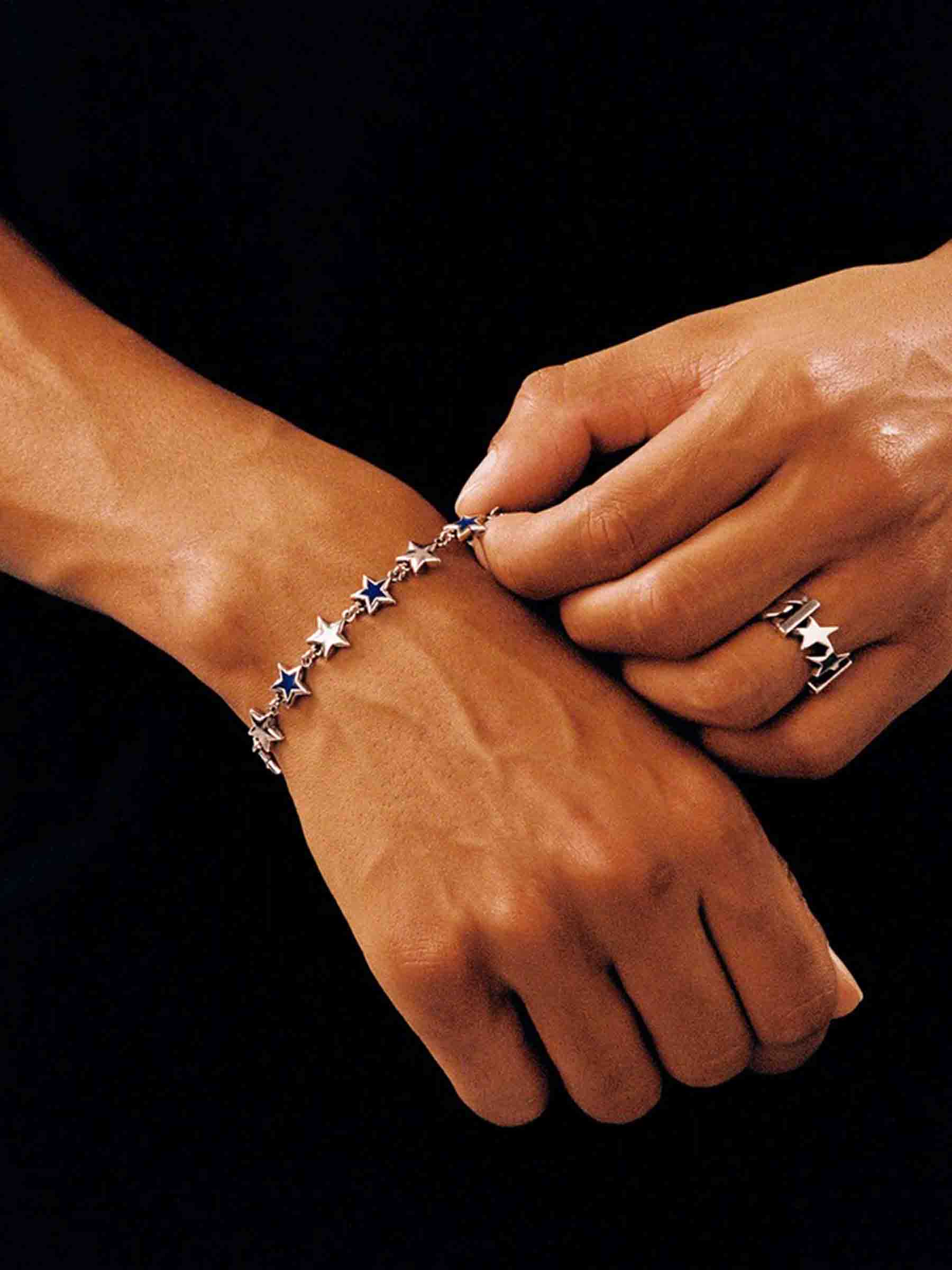 Twojeys Hombre Barcelona Pulsera Estrellas Esmaltadas color Plateado sku 682-001001 01 - Foto 2