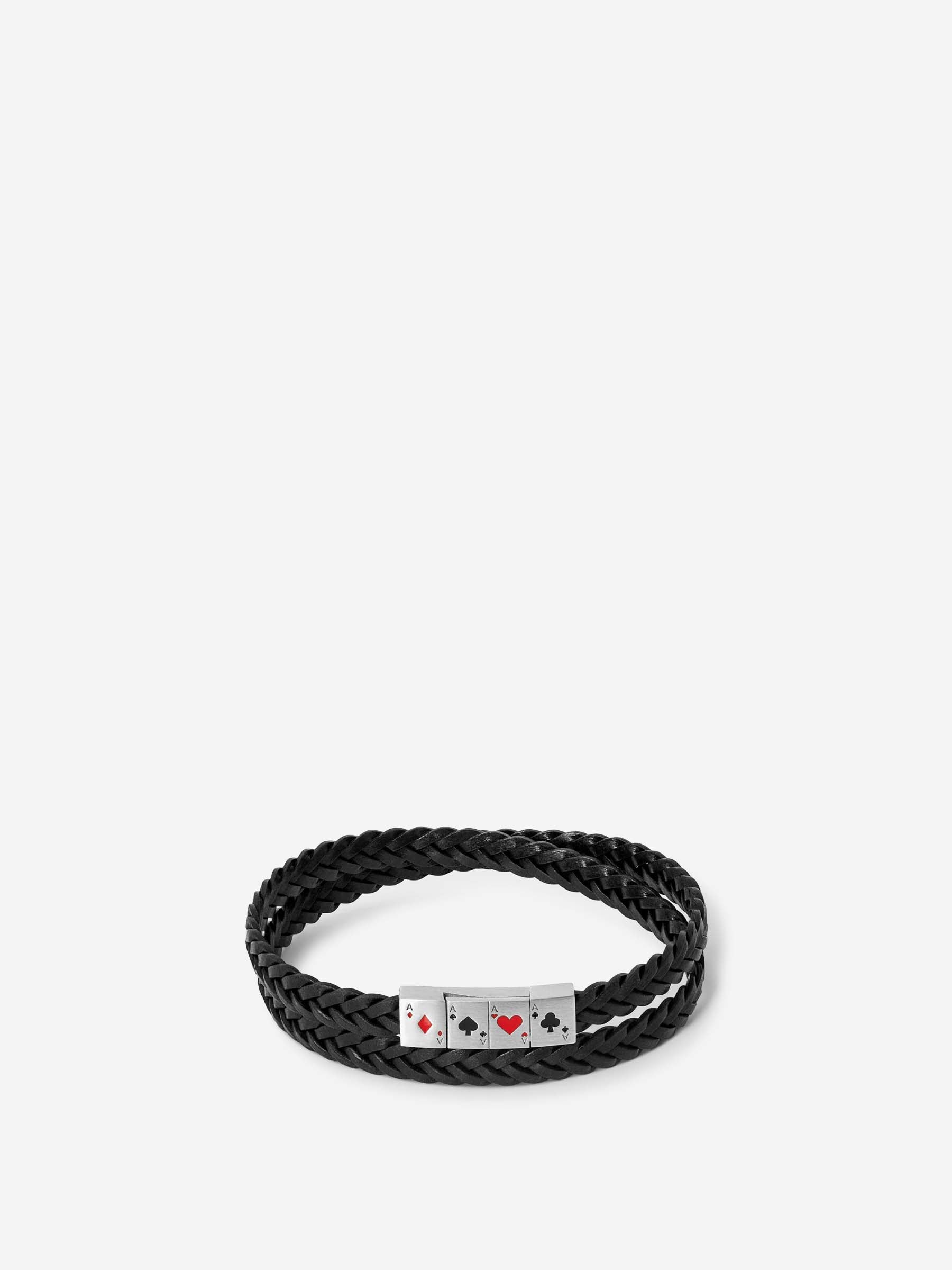 Tateossian Hombre Barcelona Pulsera Piel Dobe color Negro sku 682-001004 01 - Foto 1