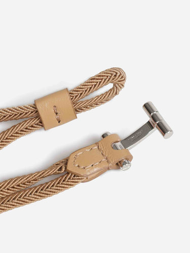 Tom Ford Hombre Barcelona Pulsera Trenzada Logo color Camel sku 682-001022 02 - Foto 3