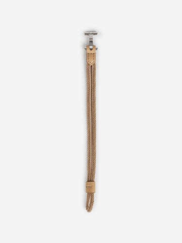Tom Ford Hombre Barcelona Pulsera Trenzada Logo color Camel sku 682-001022 02 - Foto 4