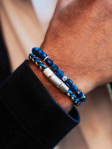 Tateossian Hombre Barcelona Pulsera Hexade Evil Eye color Azul Marino sku 682-001041 01 - Foto 2