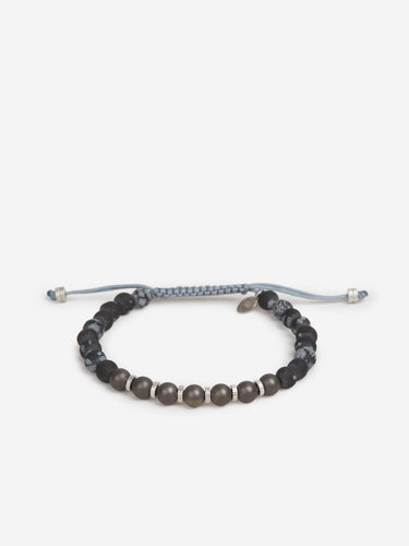 Tateossian Hombre Barcelona Pulsera Hilo Piedra Natural color Gris Antracita sku 682-001043 01 - Foto 1
