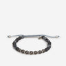Tateossian Hombre Barcelona Pulsera Hilo Piedra Natural color Gris Antracita sku 682-001043 01 - Foto 1