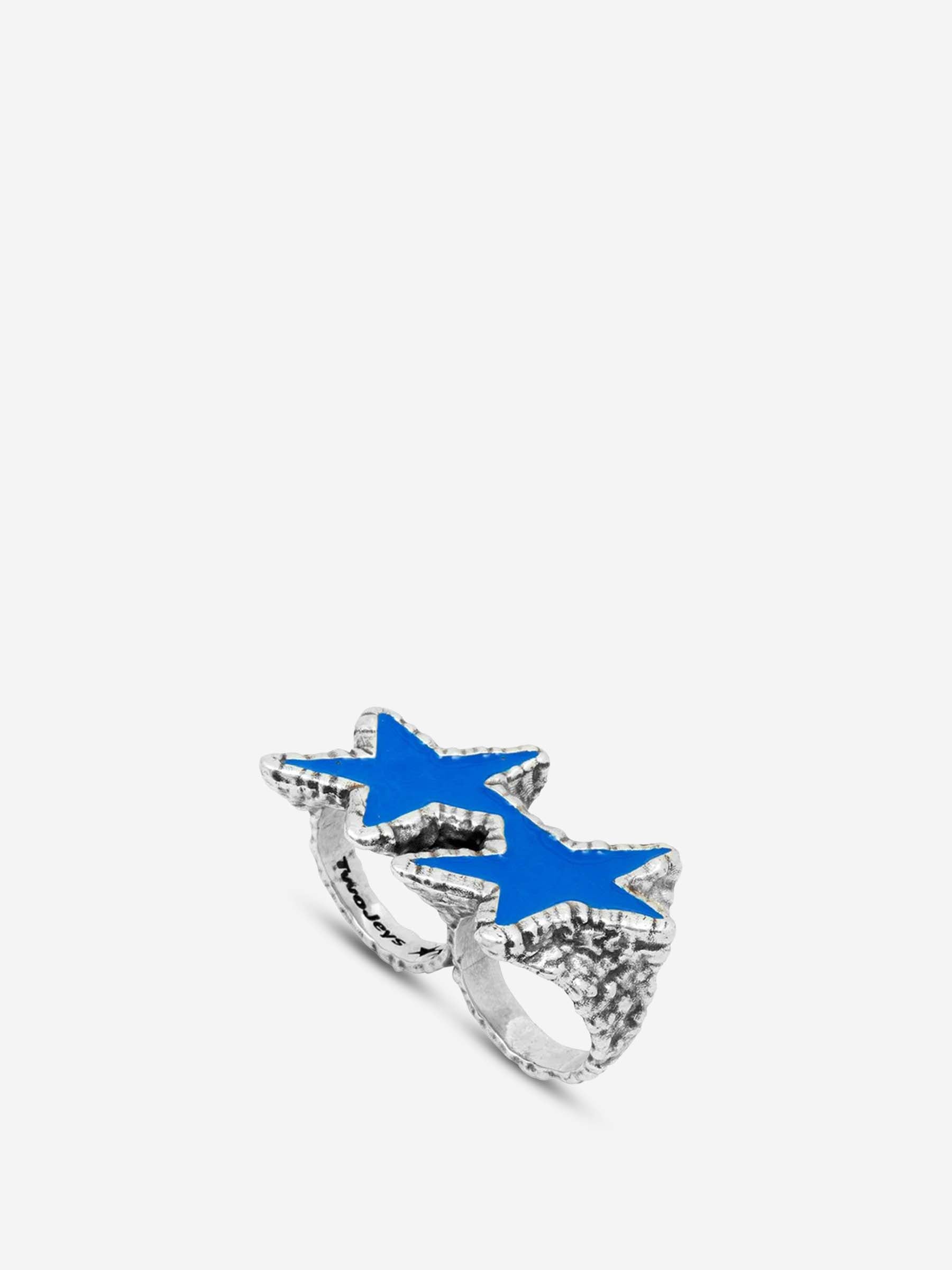 Twojeys Hombre Barcelona Anillo Knuckle Blue Melted Stars color Azul sku 684-000009 01 - Foto 1