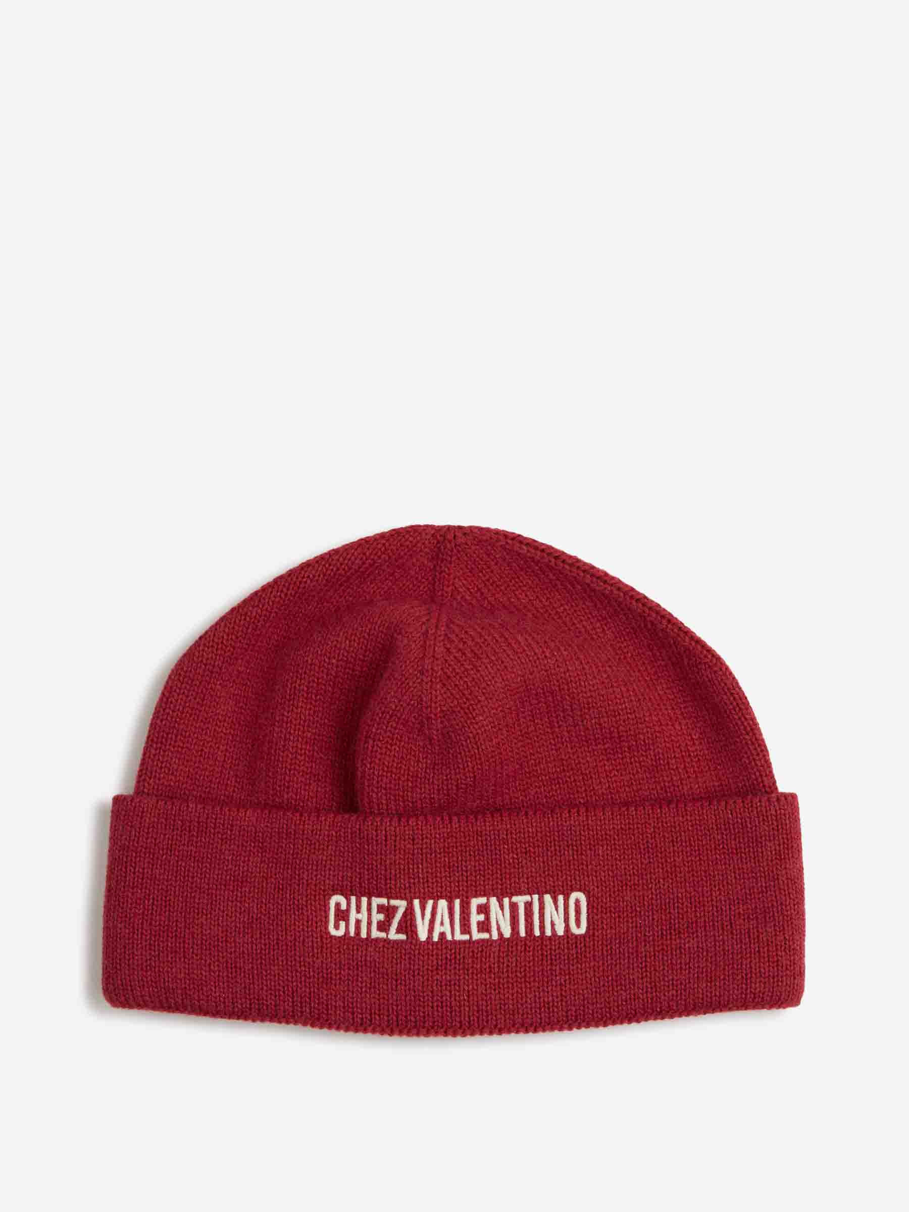 Valentino Garavani Hombre Barcelona Gorro Punto Logo color Cereza sku 689-000005 01 - Foto 1