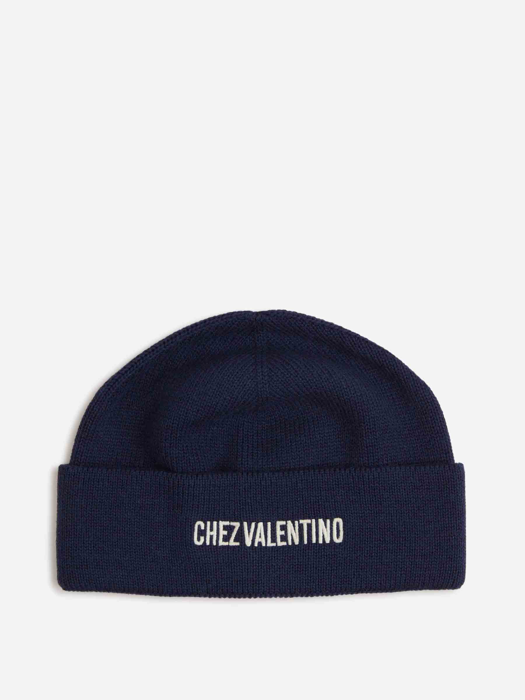 Valentino Garavani Hombre Barcelona Gorro Punto Logo color Azul Marino sku 689-000005 02 - Foto 1