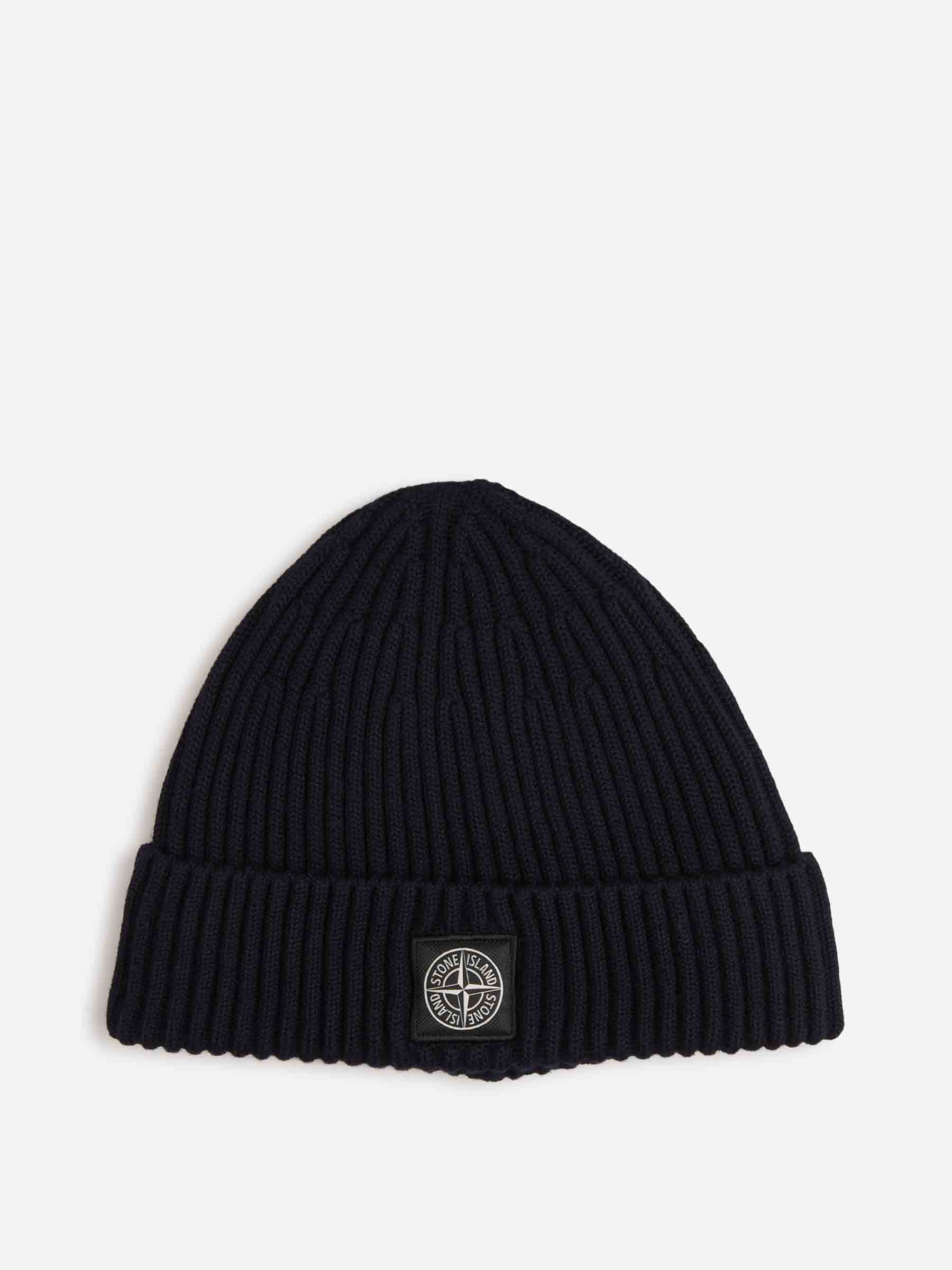 Stone Island Hombre Barcelona Gorro Punto Lana color Negro sku 689-000011 01 - Foto 1