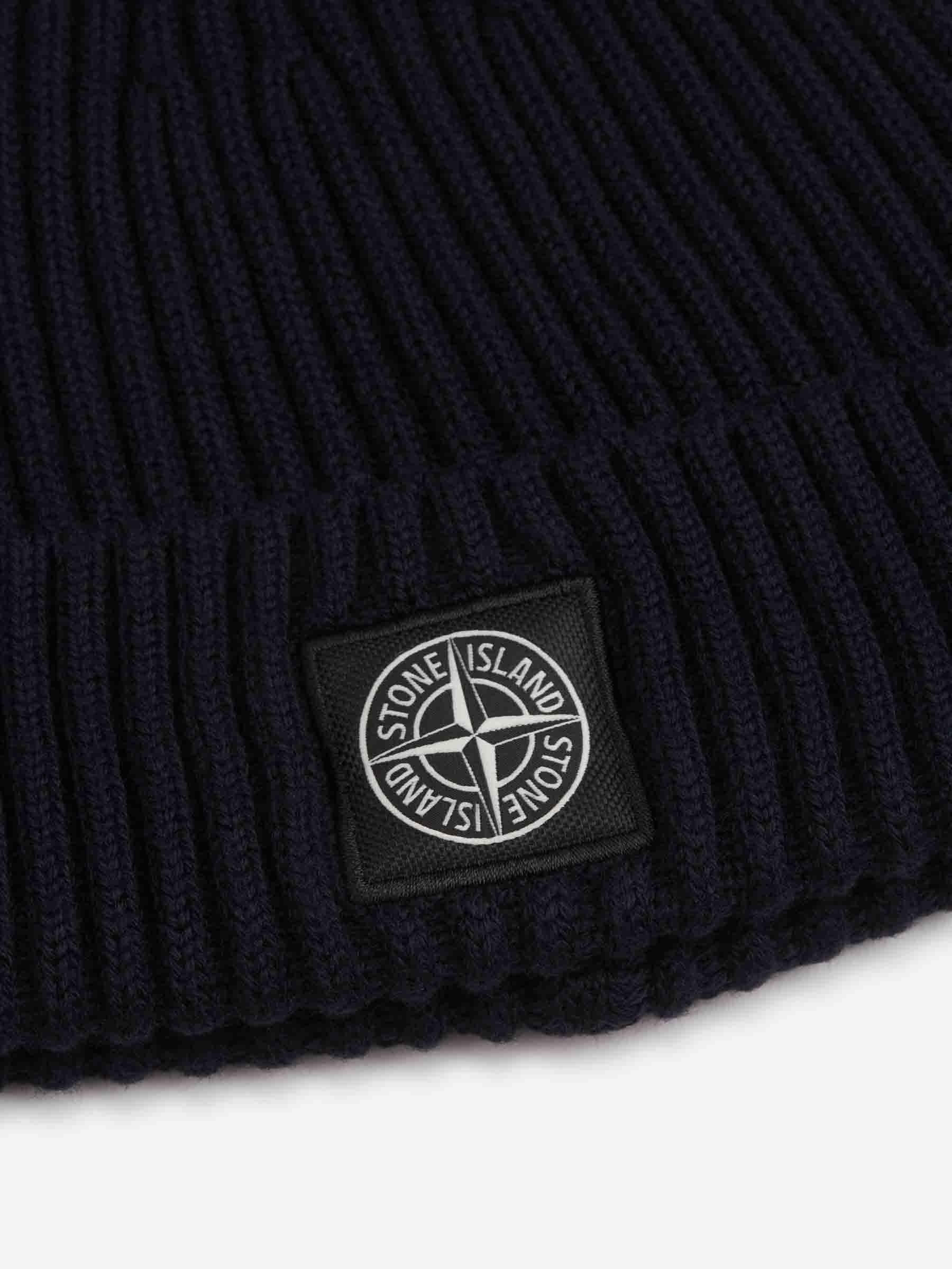 Stone Island Hombre Barcelona Gorro Punto Lana color Negro sku 689-000011 01 - Foto 2