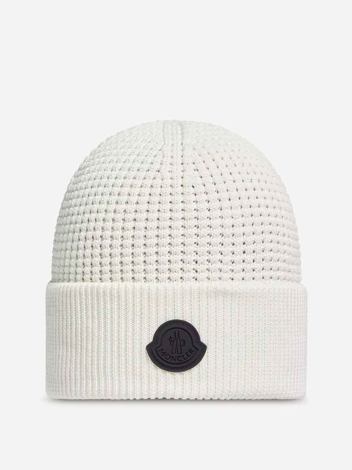 Moncler Hombre Barcelona Gorro de algodón con logotipo color Blanco sku 689-000015 01 - Foto 1