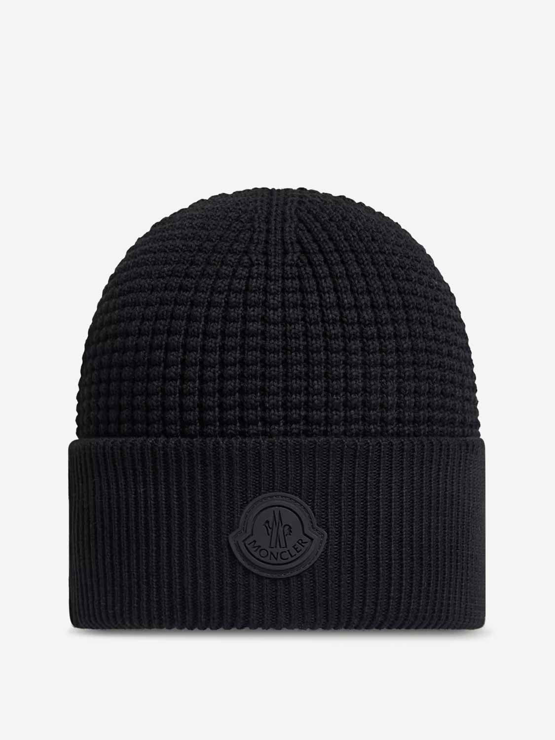 Moncler Hombre Barcelona Gorro de algodón con logotipo color Negro sku 689-000015 02 - Foto 1