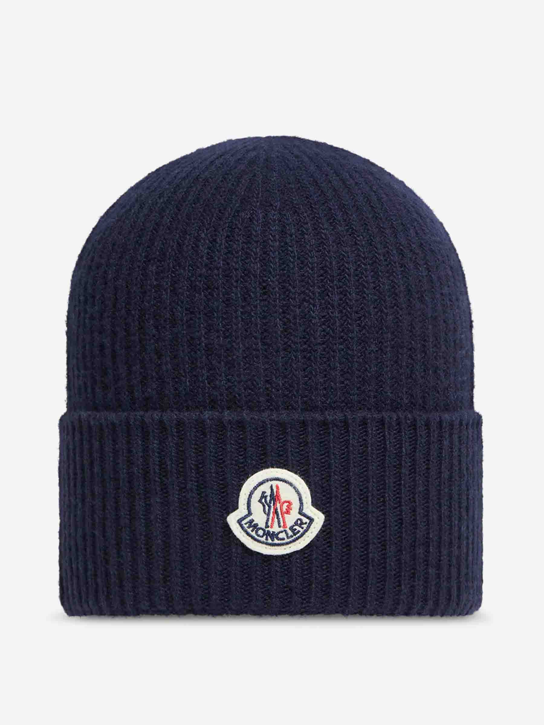 Moncler Hombre Barcelona Gorro Lana Cachemira color Azul Marino sku 689-000016 02 - Foto 1
