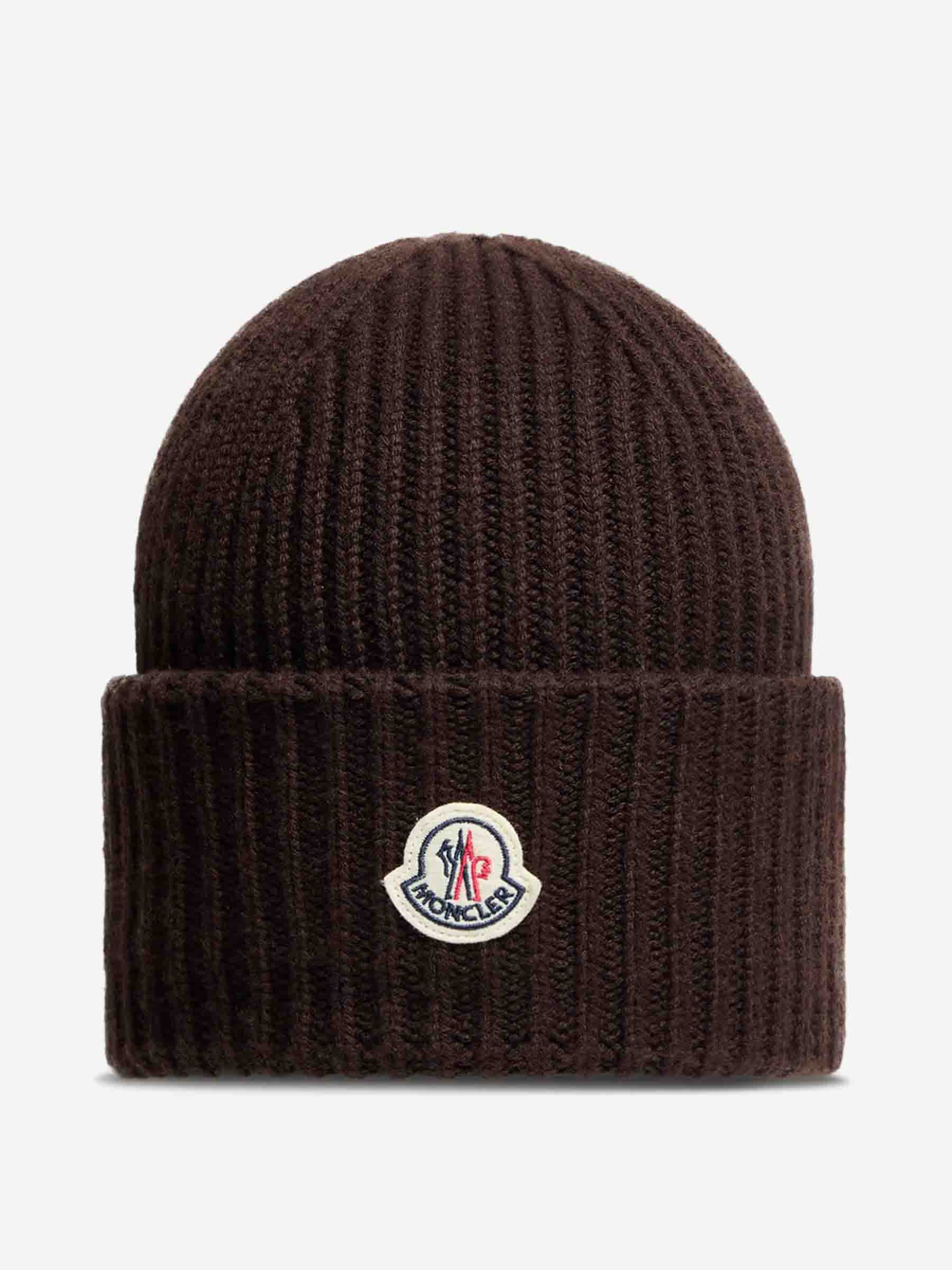 Moncler Hombre Barcelona Gorro de lana y cachemira color Marrón Oscuro sku 689-000017 02 - Foto 1