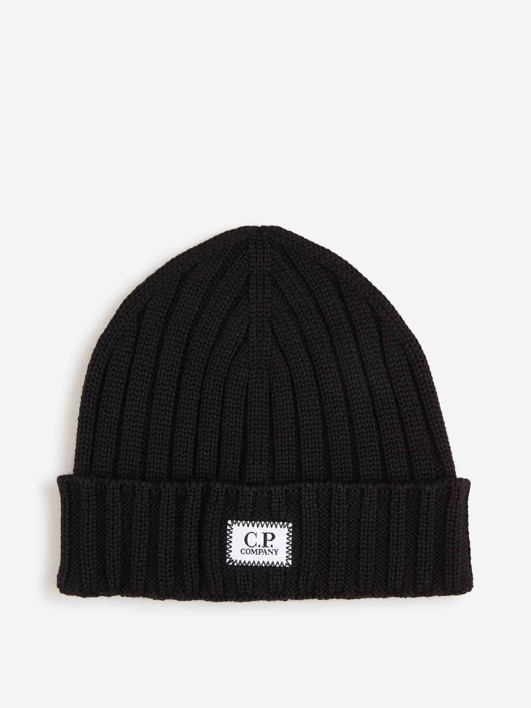 C.P. Company Hombre Barcelona Gorro Punto Lana color Negro sku 689-000024 02 - Foto 1