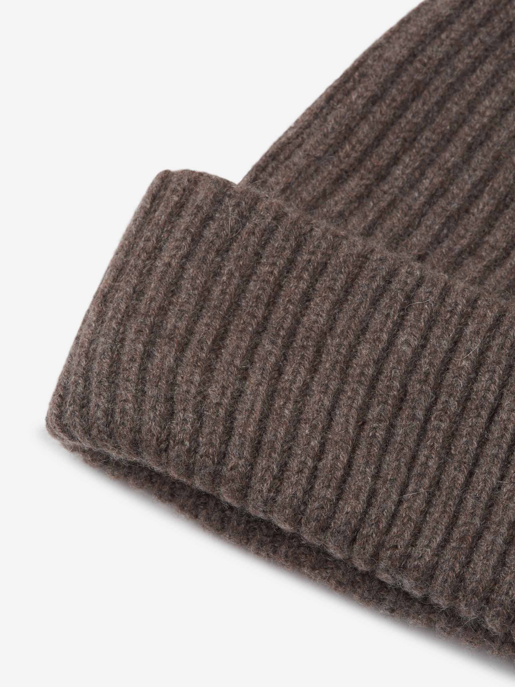 Fedeli Hombre Barcelona Gorro Punto Cashmere color Marrón sku 689-000028 02 - Foto 2