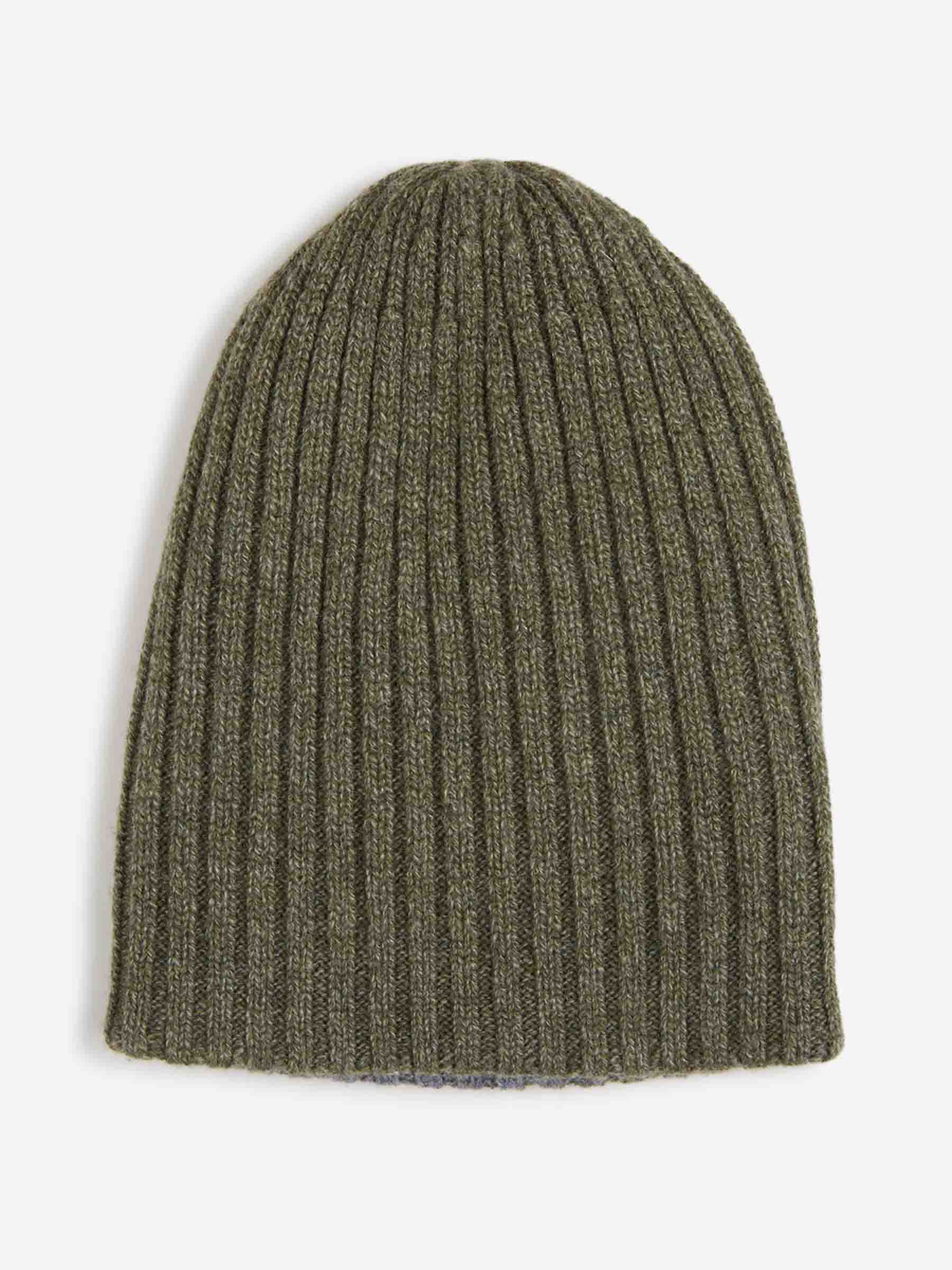 Fedeli Hombre Barcelona Gorro Double Cashmere color Verde Militar sku 689-000029 03 - Foto 1