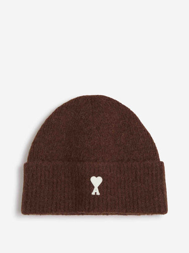 Ami Paris Hombre Barcelona Gorro Punto Logo color Marrón sku 689-000044 03 - Foto 1