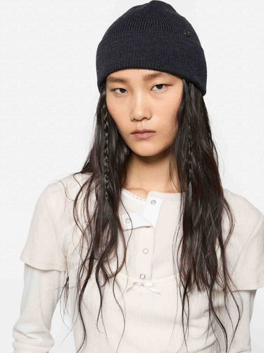 Acne Studios Hombre Barcelona Gorro Lana Canalé color Azul Noche sku 689-000045 01 - Foto 2