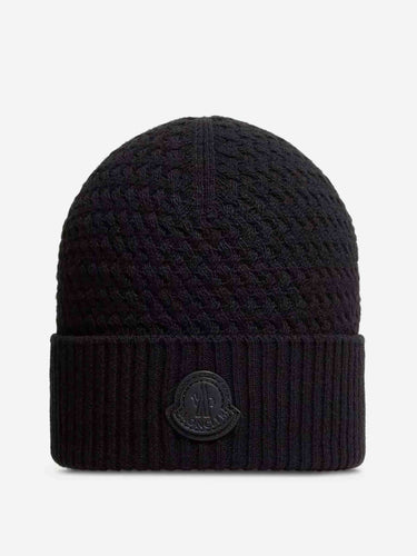 Moncler Hombre Barcelona Gorro Punto Logo color Negro sku 689-000047 01 - Foto 1