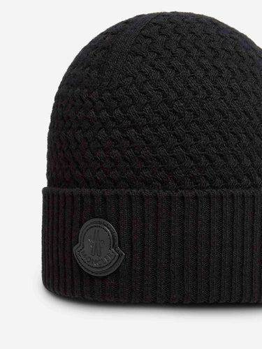 Moncler Hombre Barcelona Gorro Punto Logo color Negro sku 689-000047 01 - Foto 3