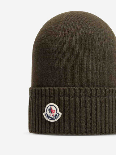 Moncler Hombre Barcelona Gorro Lana Cashmere color Verde Militar sku 689-000048 01 - Foto 4