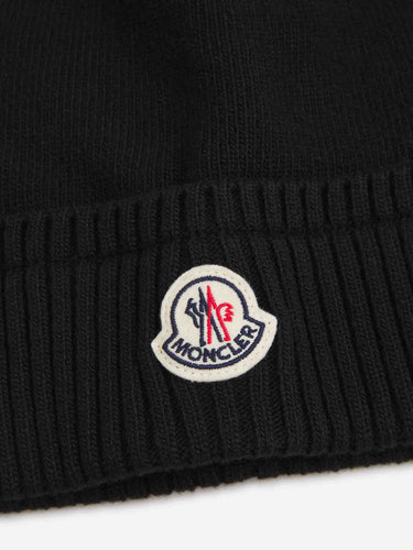 Moncler Hombre Barcelona Gorro Lana Cashmere color Negro sku 689-000048 02 - Foto 3