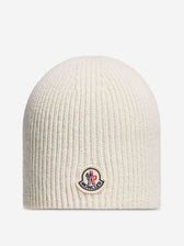 Moncler Hombre Barcelona Gorro Lana Logo color Marfil sku 689-000049 01 - Foto 1