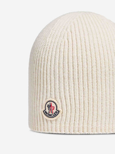 Moncler Hombre Barcelona Gorro Lana Logo color Marfil sku 689-000049 01 - Foto 4