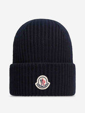 Moncler Hombre Barcelona Gorro Lana Cashmere color Azul Marino sku 689-000050 02 - Foto 1