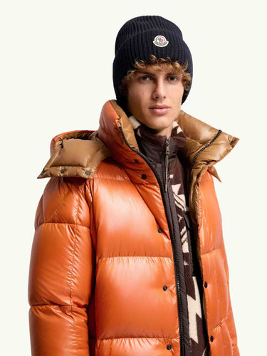 Moncler Hombre Barcelona Gorro Lana Cashmere color Azul Marino sku 689-000050 02 - Foto 3