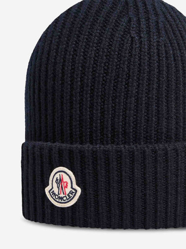 Moncler Hombre Barcelona Gorro Lana Cashmere color Azul Marino sku 689-000050 02 - Foto 4
