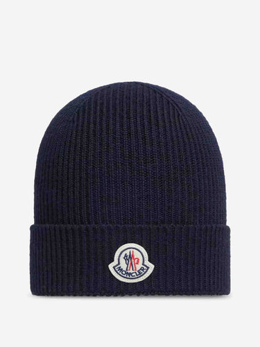 Moncler Hombre Barcelona Gorro Canalé Lana color Azul Marino sku 689-000051 01 - Foto 1