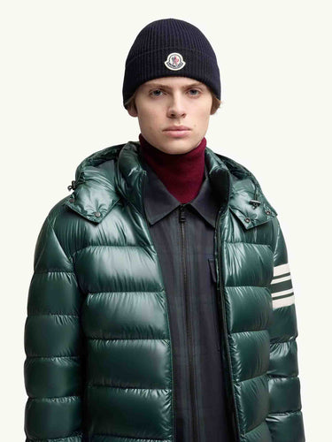 Moncler Hombre Barcelona Gorro Canalé Lana color Azul Marino sku 689-000051 01 - Foto 4