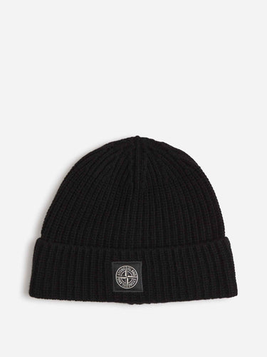 Stone Island Hombre Barcelona Gorro Canalé Logo color Negro sku 689-000057 01 - Foto 1
