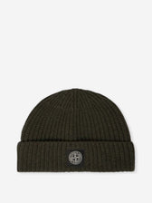 Stone Island Hombre Barcelona Gorro Canalé Logo color Verde Militar sku 689-000057 03 - Foto 1
