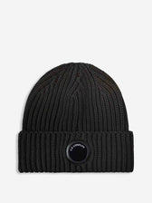 C.P. Company Hombre Barcelona Gorro Lana Canalé color Negro sku 689-000059 01 - Foto 1