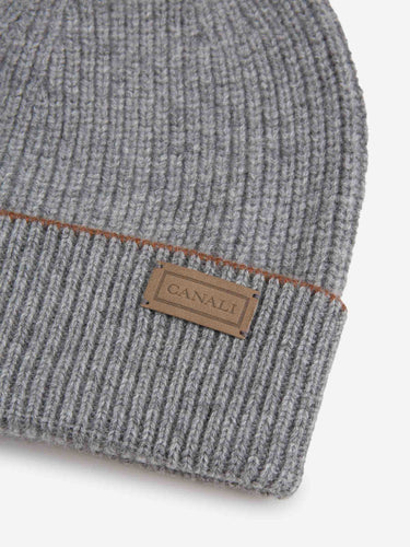 Canali Hombre Barcelona Gorro Canalé Lana Cashmere color Gris sku 689-000061 01 - Foto 3