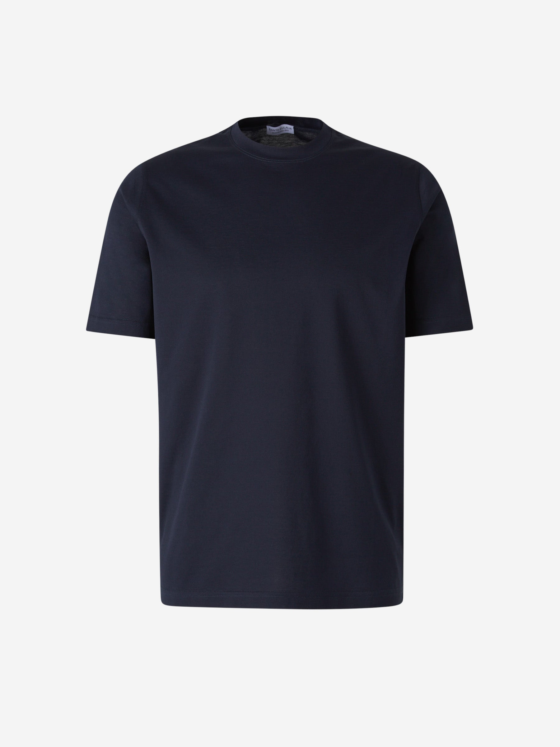 Santa Eulalia Hombre Barcelona Camiseta Lisa Algodón color Azul Denim Oscuro sku 553-003979 02 - Foto 1