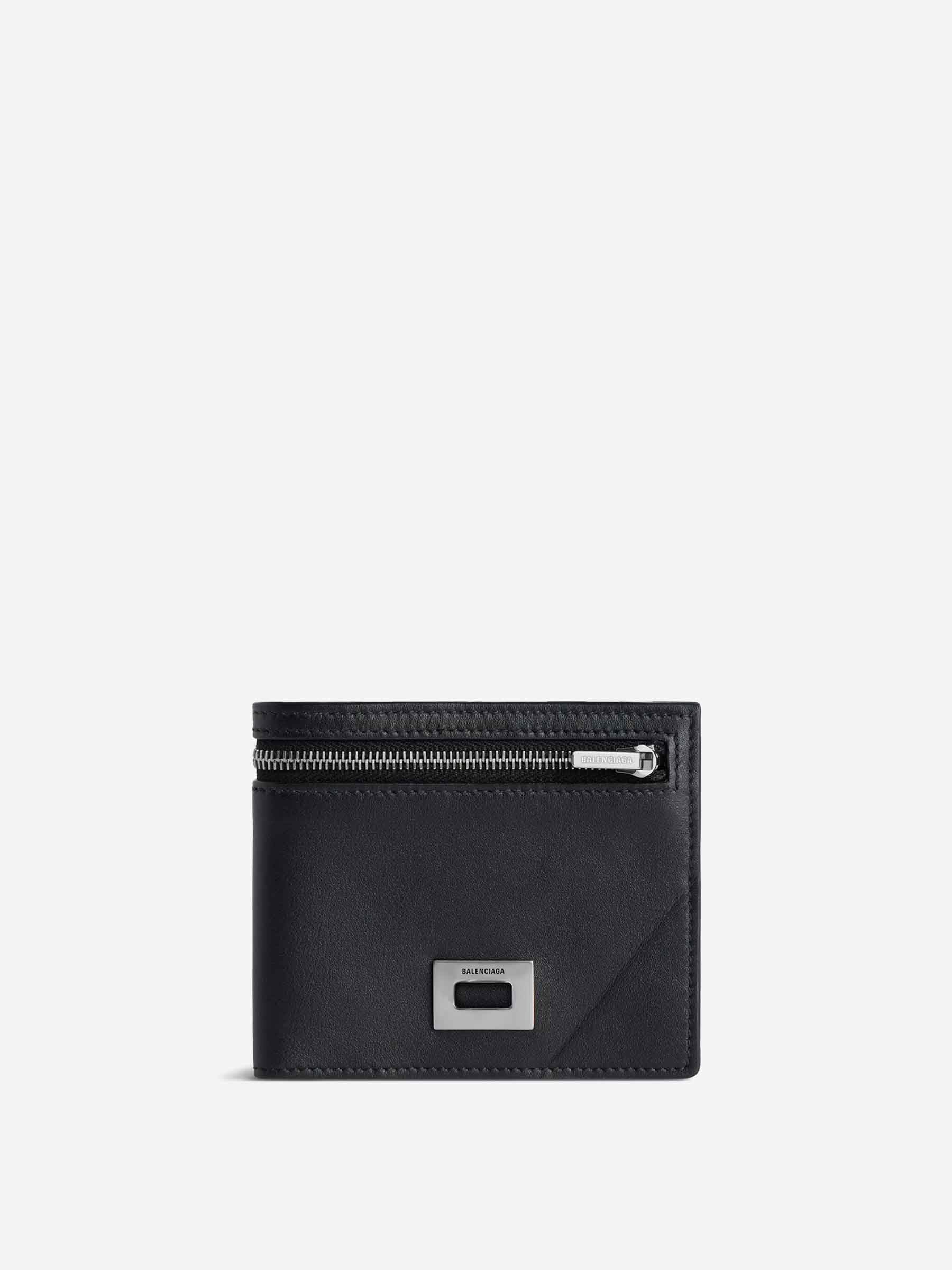 Balenciaga Hombre Barcelona Cartera Rodeo Piel color Negro sku 691-001434 01 - Foto 1