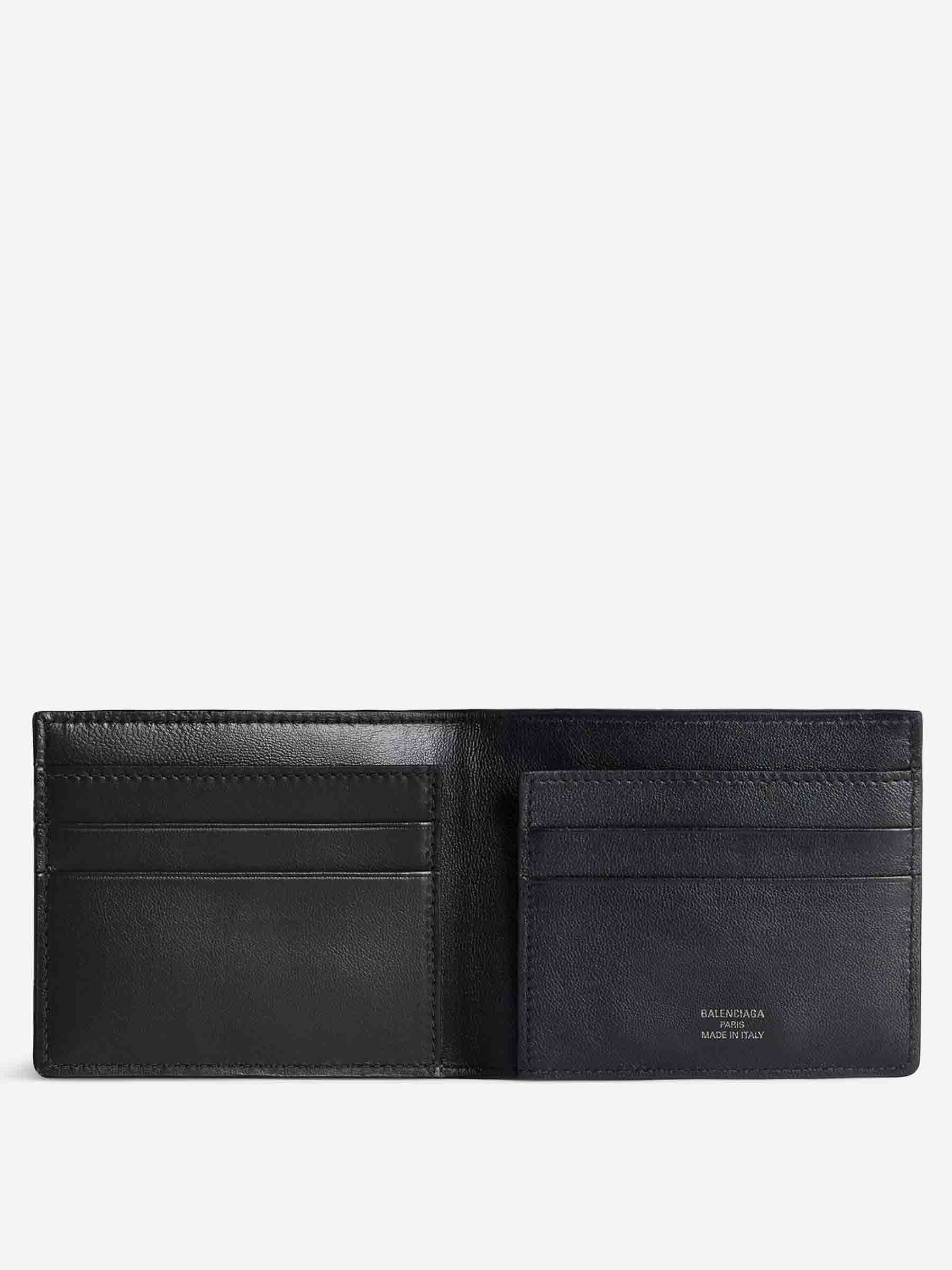 Balenciaga Hombre Barcelona Cartera Rodeo Piel color Negro sku 691-001434 01 - Foto 2