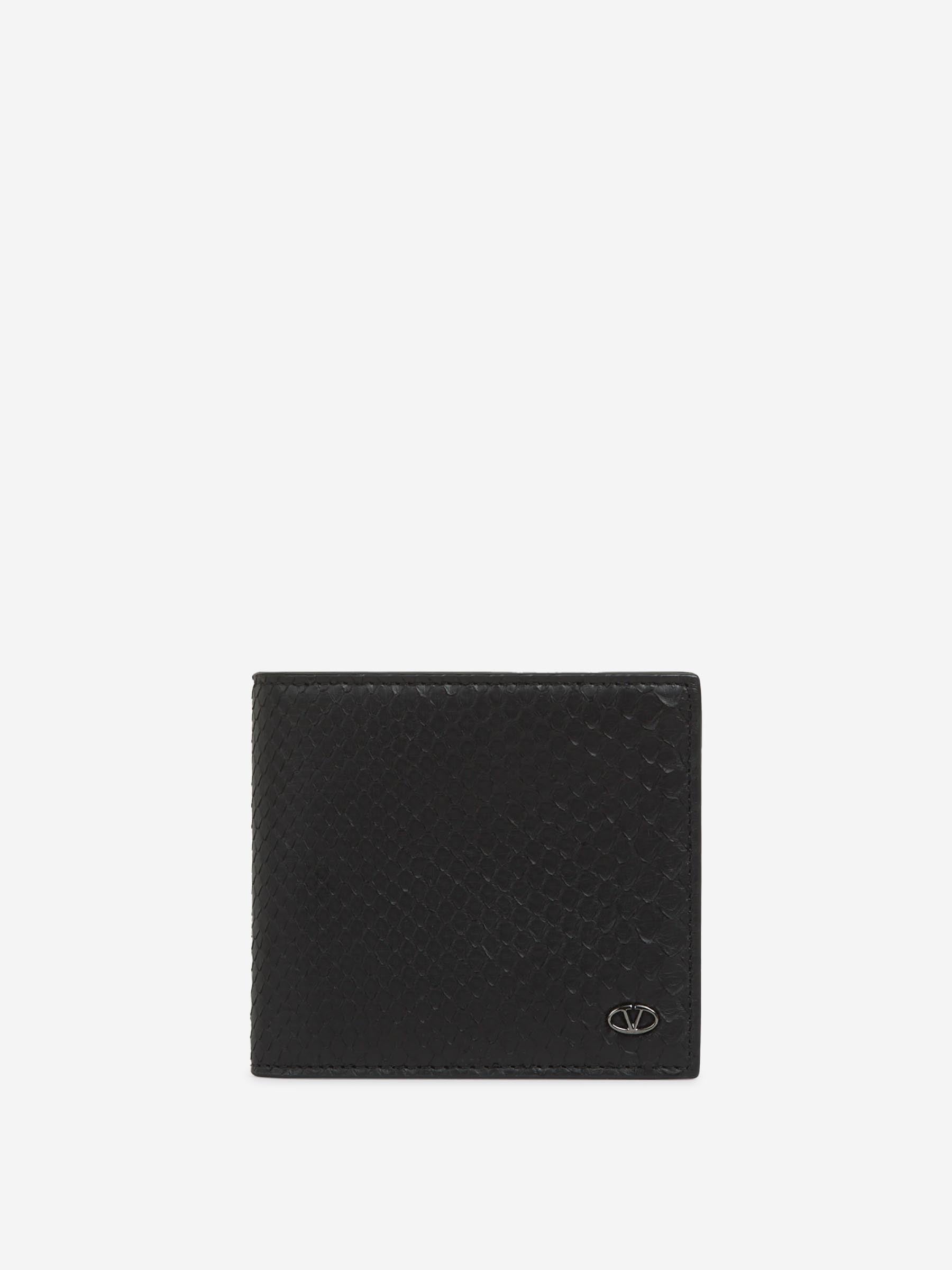 Valentino Hombre Barcelona Cartera VLogo Pitón color Negro sku 691-001469 01 - Foto 1